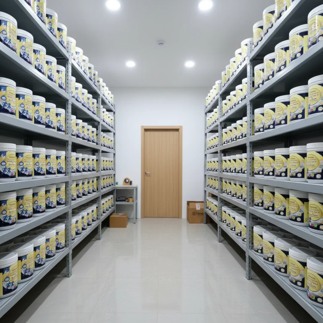 ColloFlex storage room with organized inventory